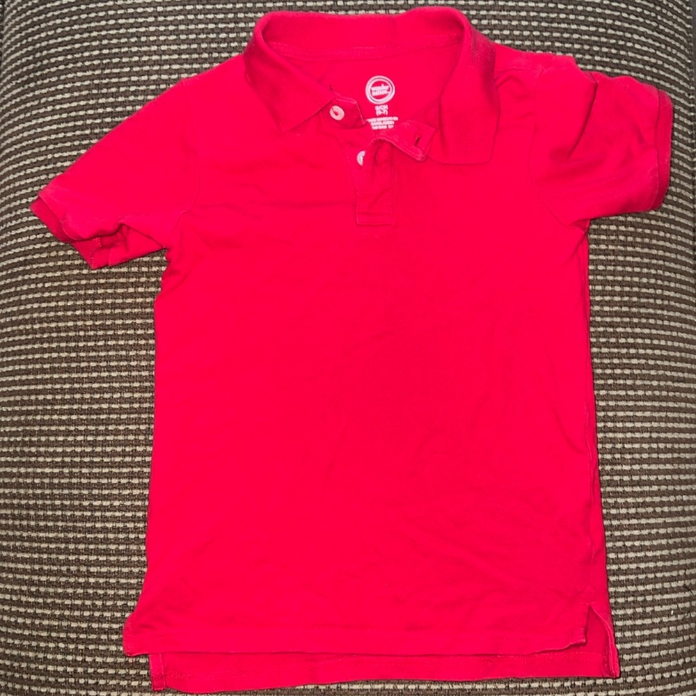 5 for $10 wonder nation boys collared shirt size XS red
